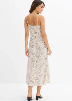 Mujer bonprix bonprix Vestido de tirantes de viscosa fluida