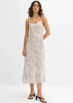 Mujer bonprix bonprix Vestido de tirantes de viscosa fluida