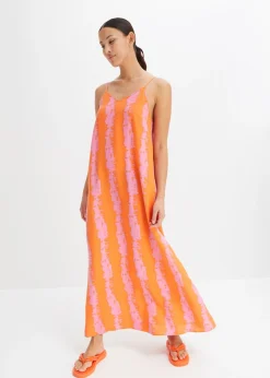 Mujer bonprix bonprix Vestido de tirantes de viscosa fluida