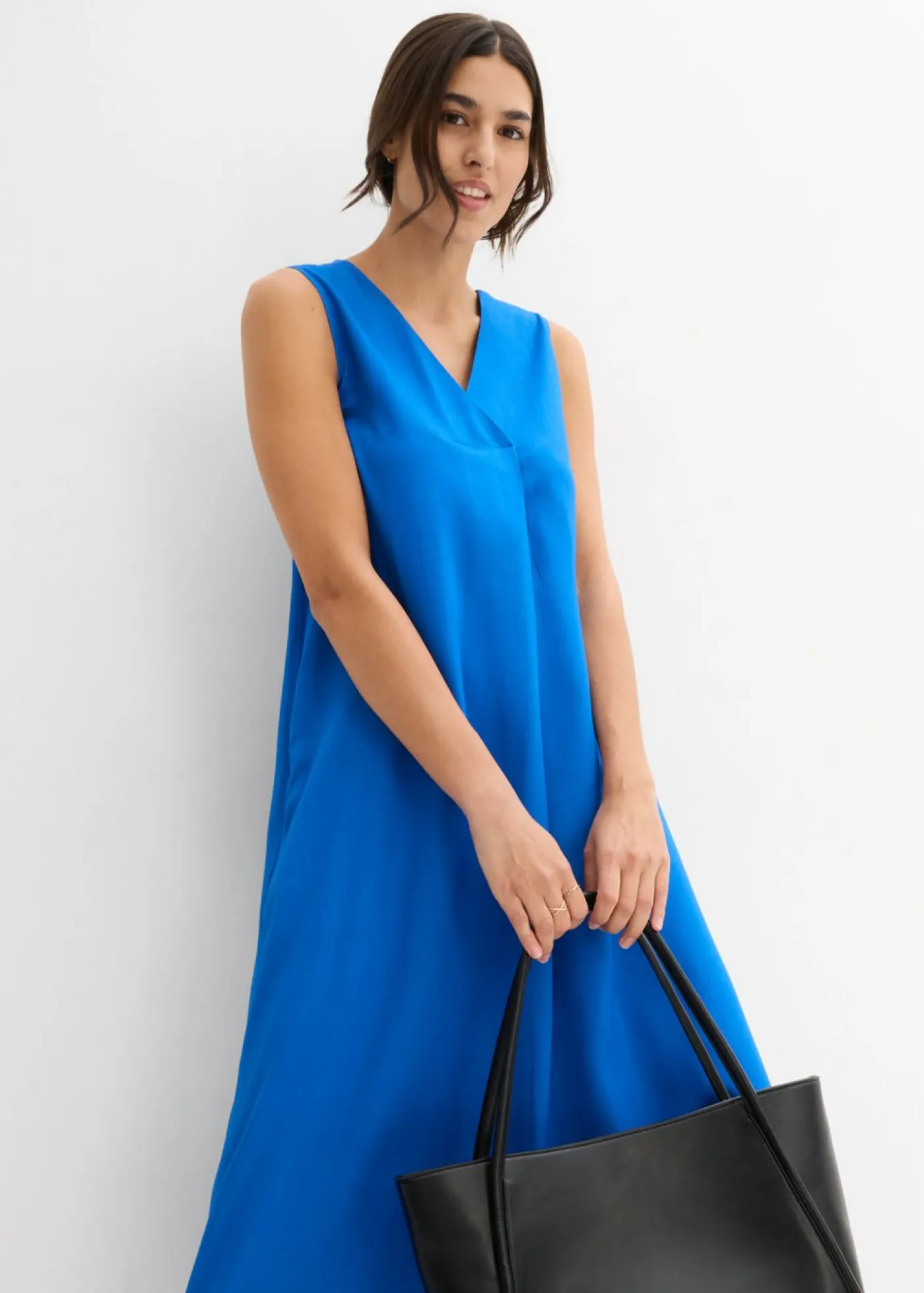 Mujer bonprix bonprix Vestido de tirantes de viscosa fluida