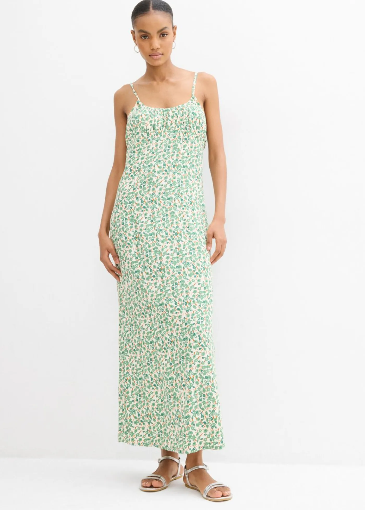 Mujer bonprix bonprix Vestido de tirantes de viscosa fluida