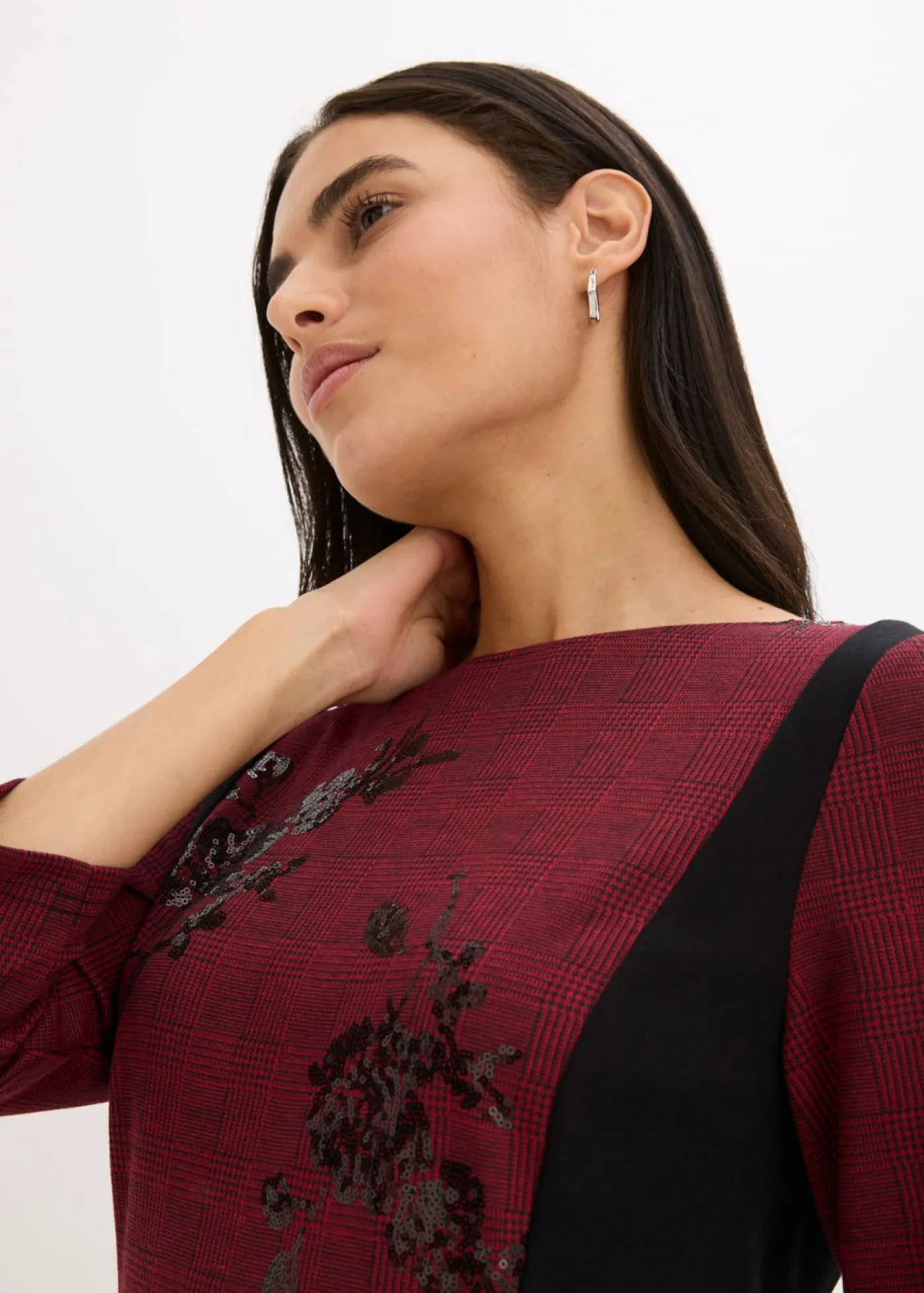 Mujer bonprix bpc selection premium Vestido de tubo con bordado de lentejuelas