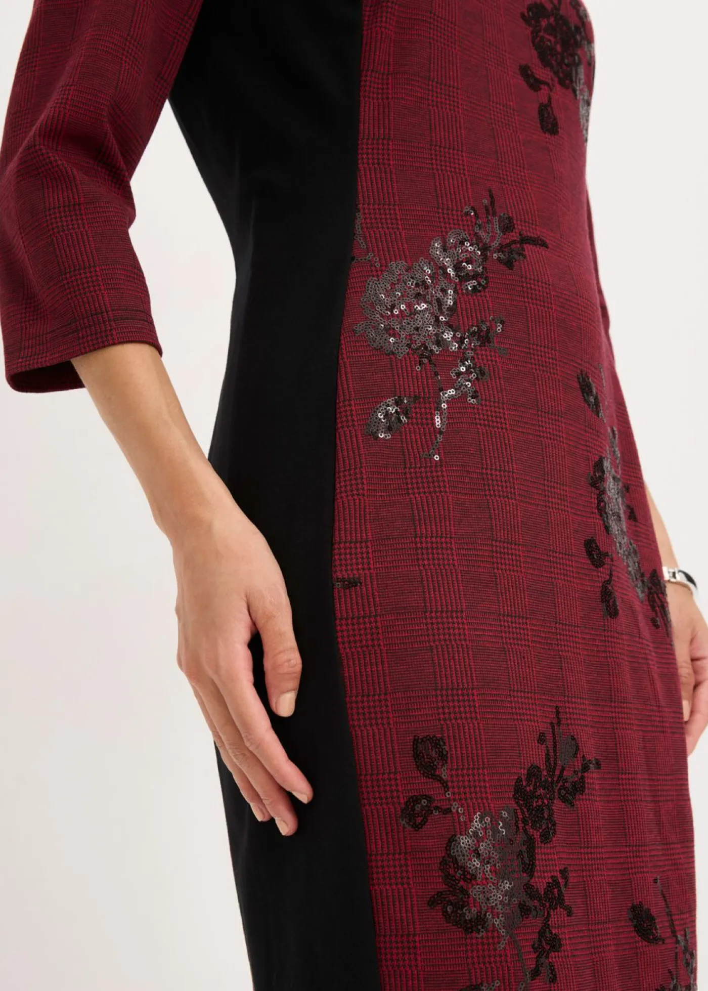 Mujer bonprix bpc selection premium Vestido de tubo con bordado de lentejuelas