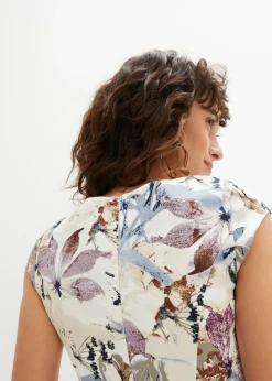 Mujer bonprix bonprix Vestido de tubo de raso de algodón