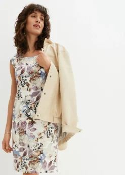 Mujer bonprix bonprix Vestido de tubo de raso de algodón