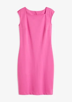 bonprix bonprix Vestidos>Vestido de tubo en Punto di Roma Fucsia claro