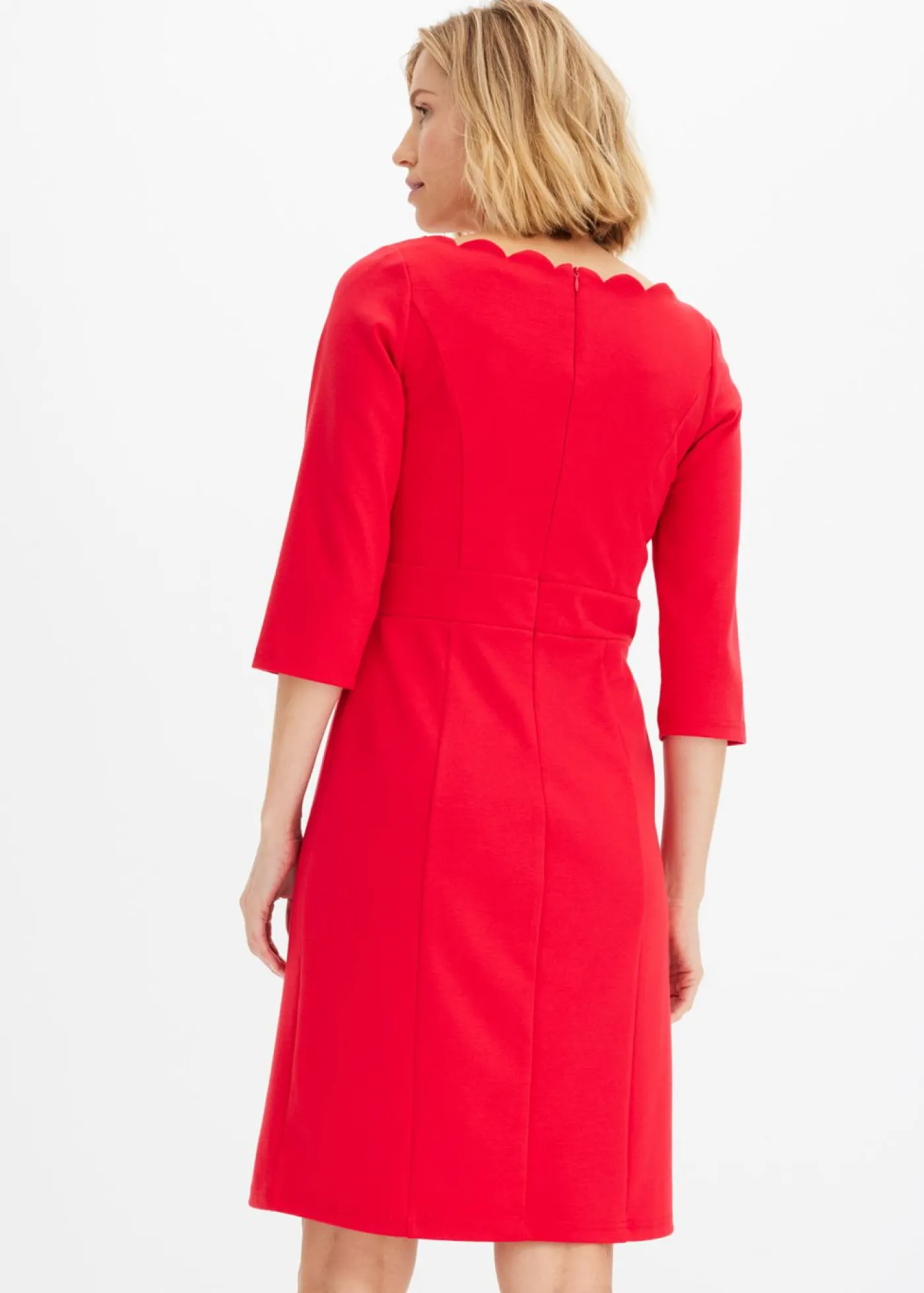 bonprix bonprix Vestidos>Vestido de tubo en Punto di Roma Rojo