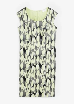 bonprix bonprix Vestidos>Vestido de tubo estampado Verde lima claro estampado