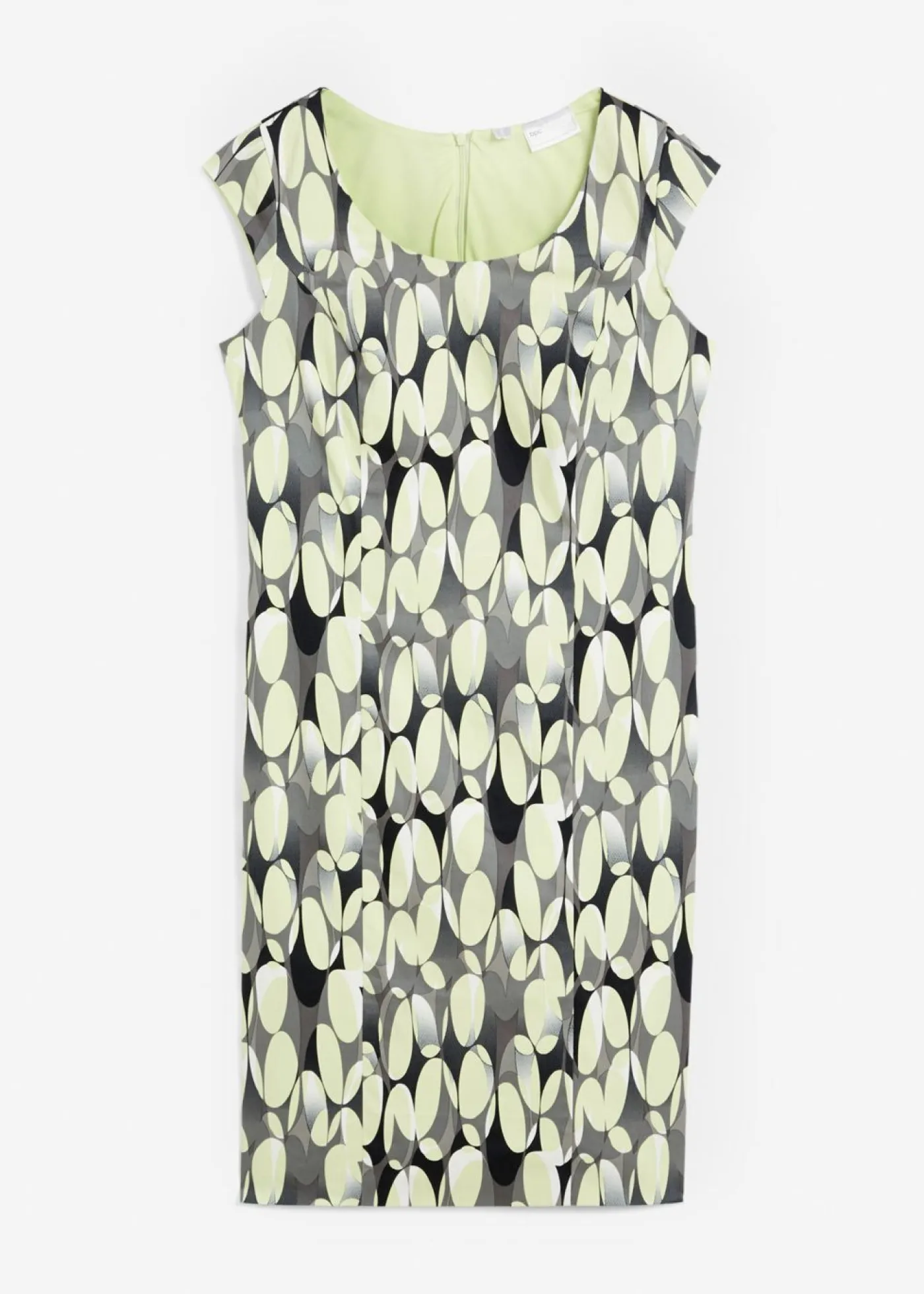 bonprix bonprix Vestidos>Vestido de tubo estampado Verde lima claro estampado