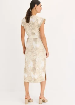 Mujer bonprix bonprix Vestido de viscosa con cordón (2 piezas)