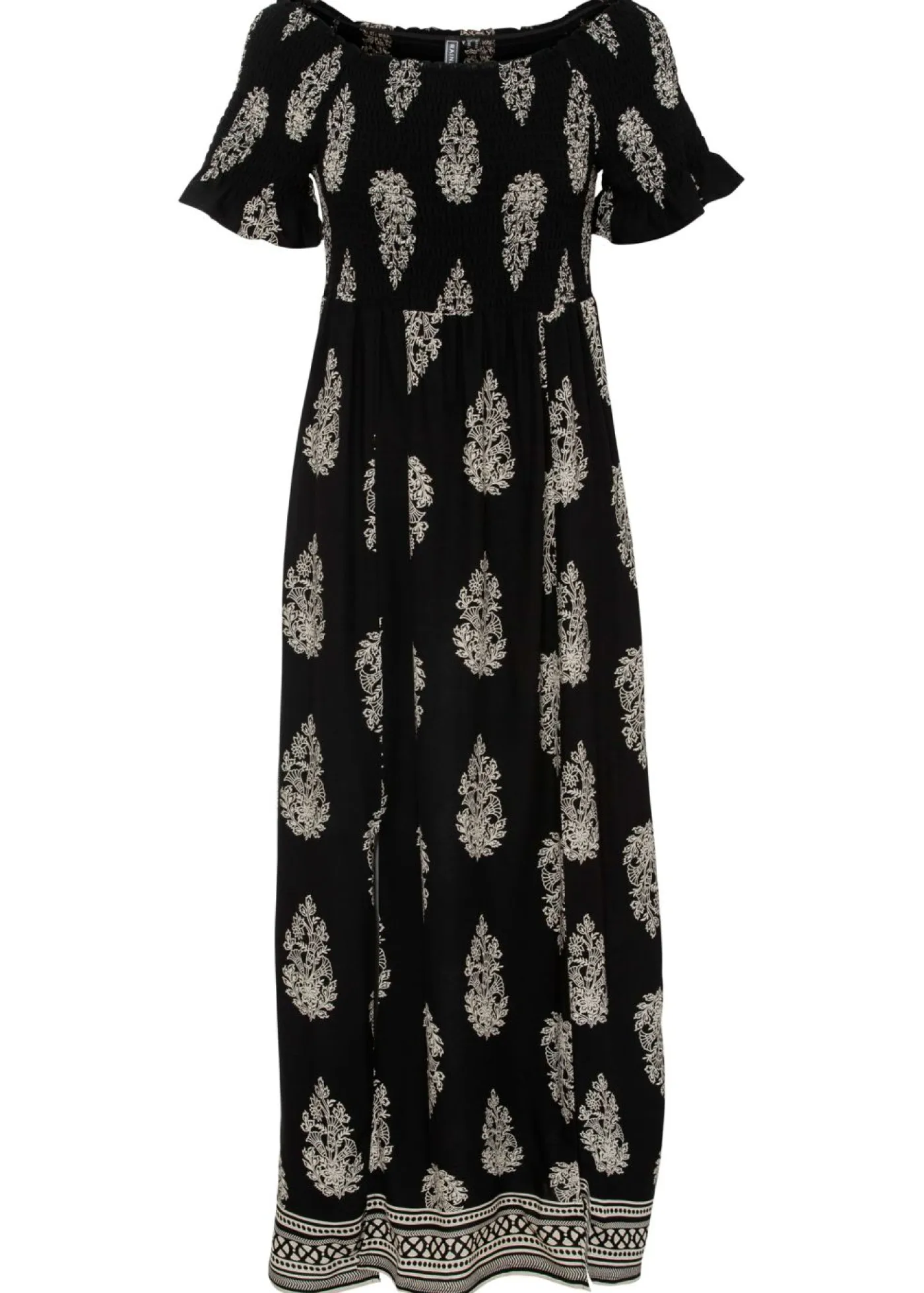 Mujer bonprix bonprix Vestido de viscosa fluida con escote bañera