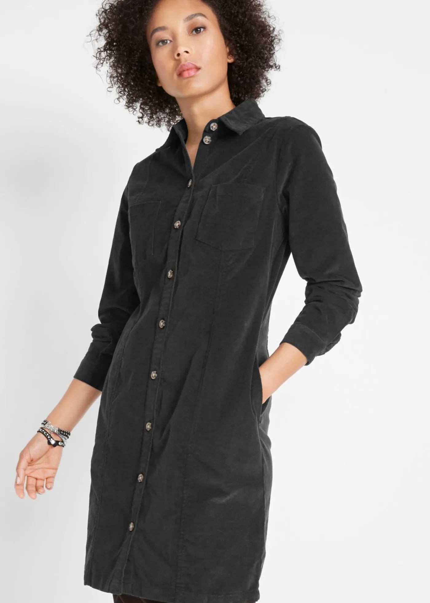 Mujer bonprix bonprix Vestido elástico de pana