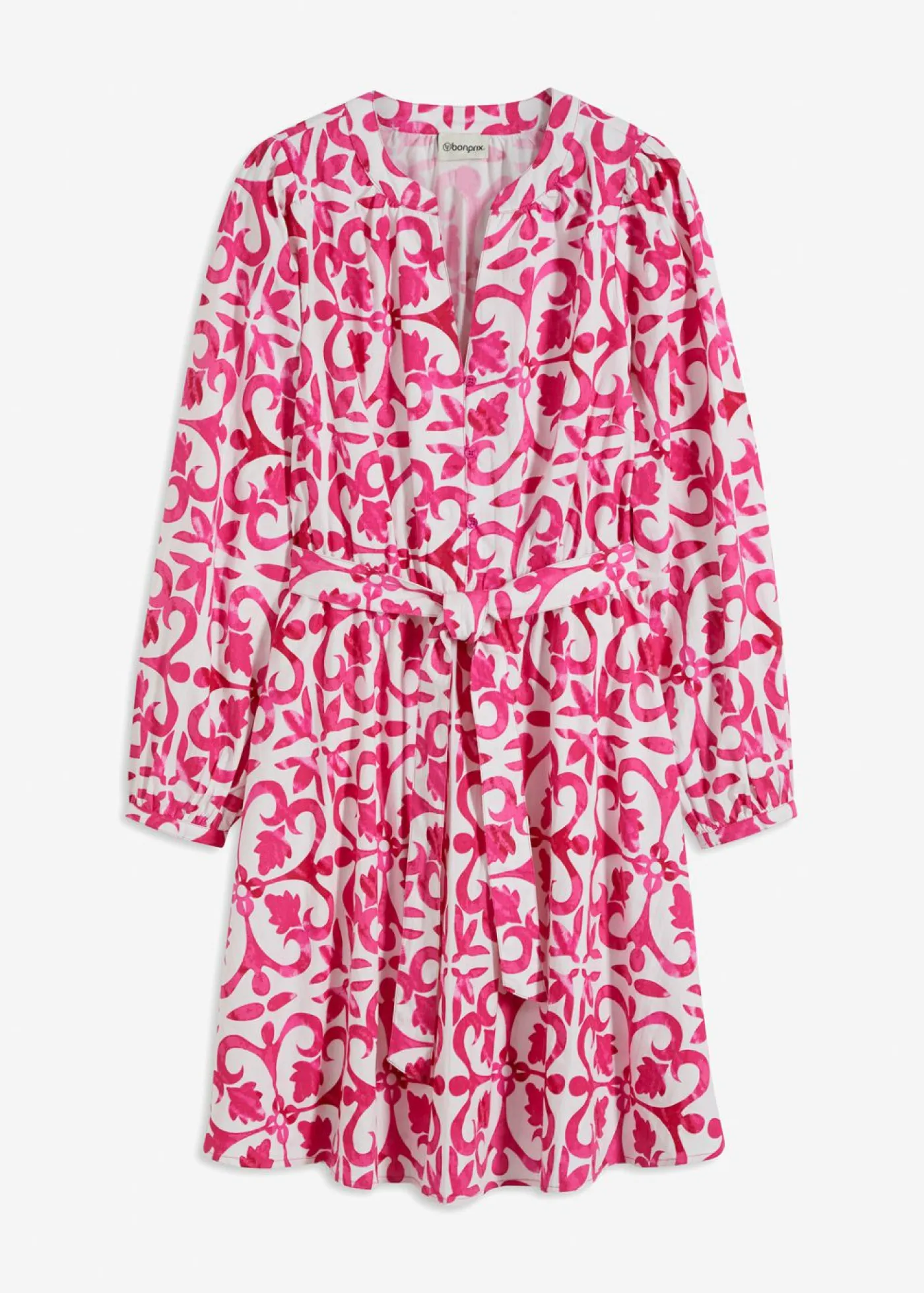 bonprix bonprix Vestidos>Vestido estampado Rosa estampado