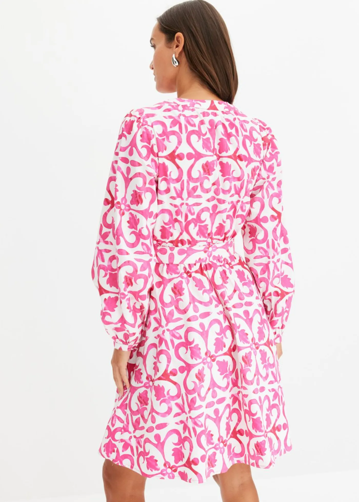 bonprix bonprix Vestidos>Vestido estampado Rosa estampado