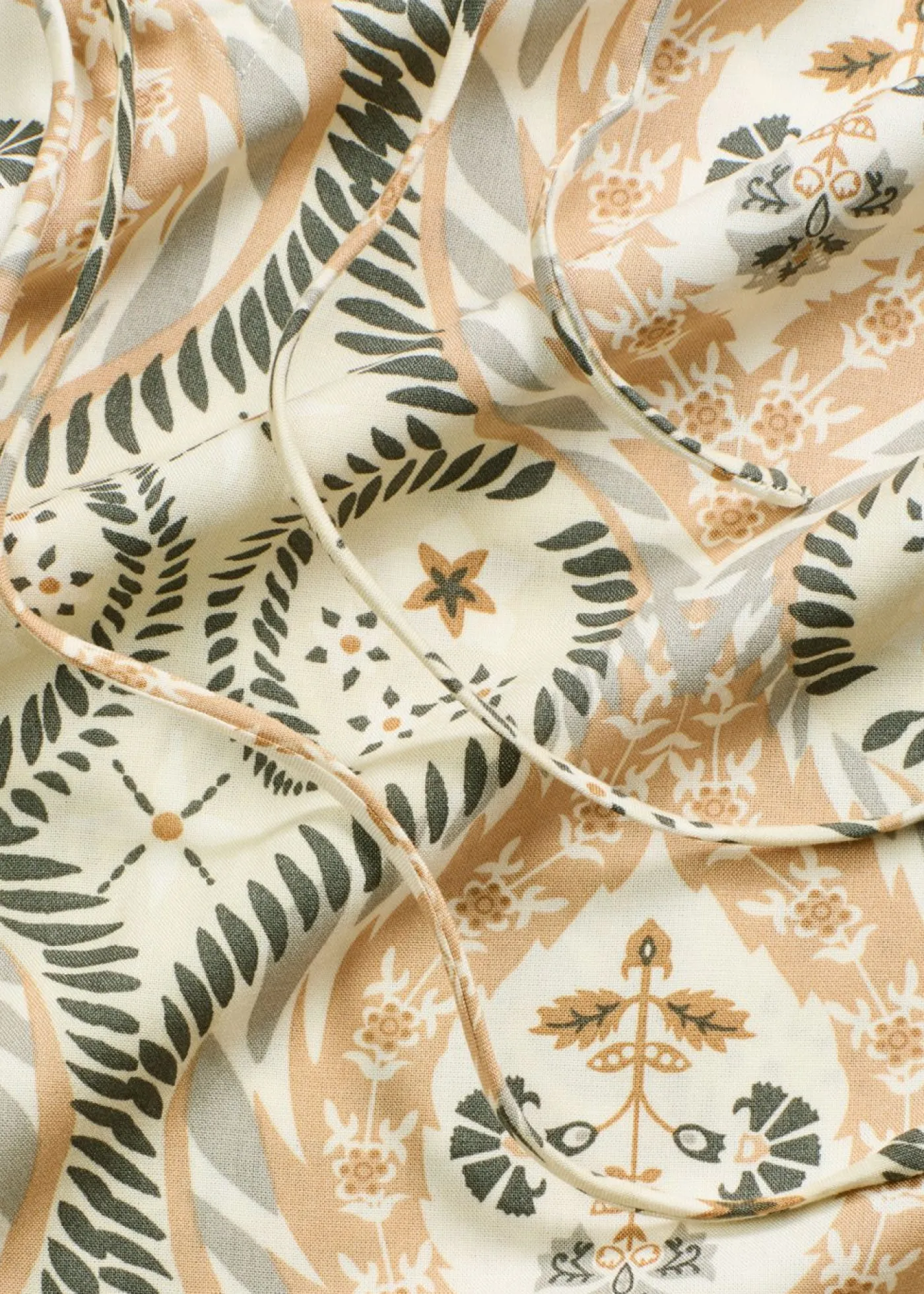 bonprix bonprix Vestidos>Vestido estampado tipo caftán de viscosa fluida Arena