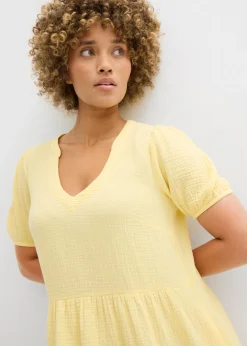 Mujer bonprix bonprix Vestido holgado de muselina de algodón