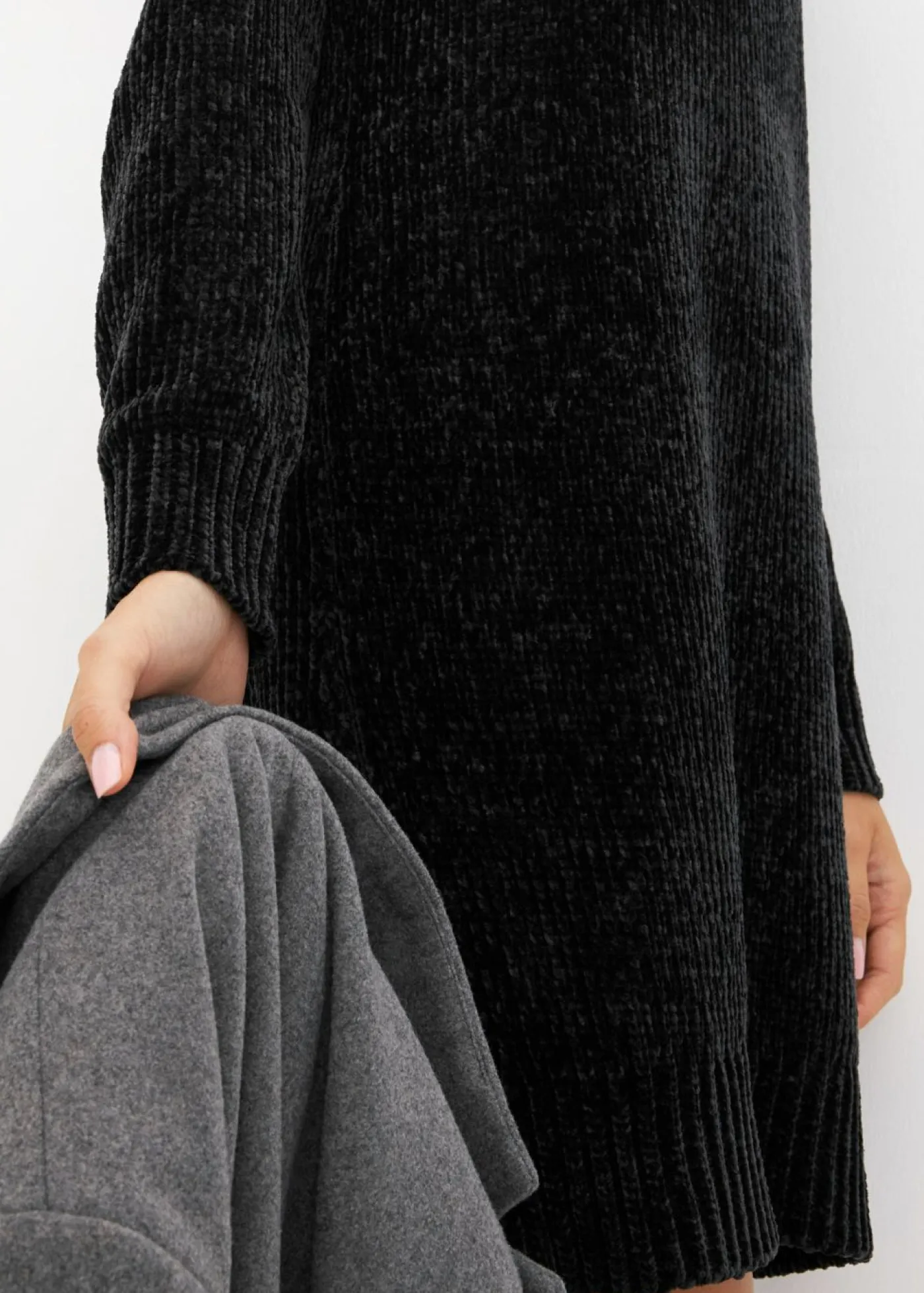 Mujer bonprix bonprix Vestido holgado de punto de chenilla