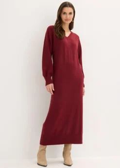 Mujer bonprix bonprix Vestido holgado de punto con largo midi