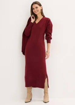 Mujer bonprix bonprix Vestido holgado de punto con largo midi