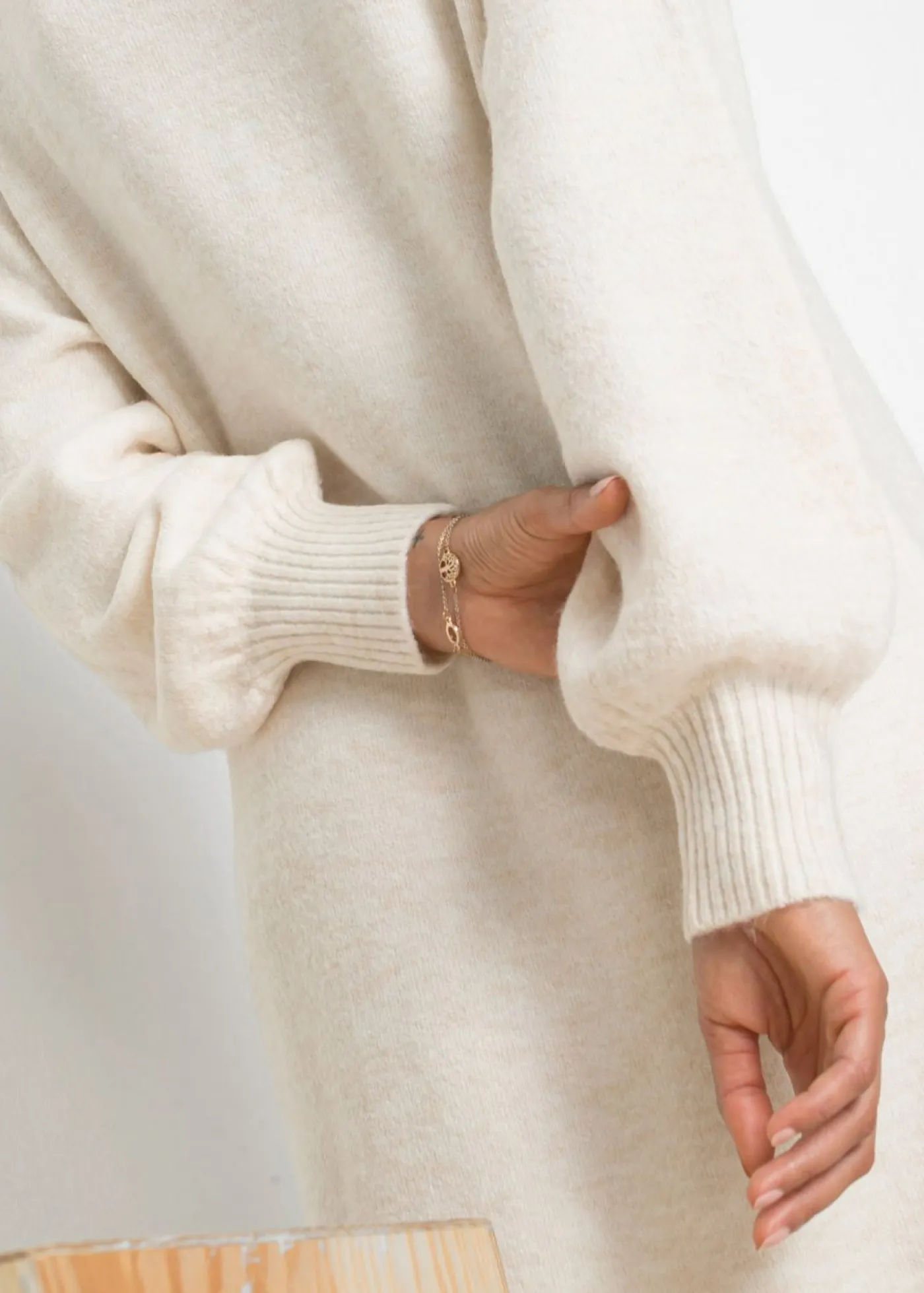 Mujer bonprix bonprix Vestido holgado de punto con largo midi