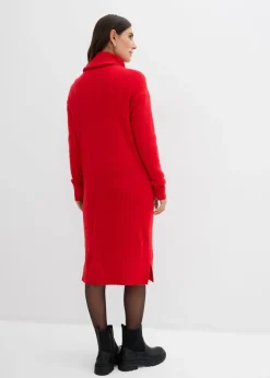 Mujer bonprix bonprix Vestido holgado de punto con cuello vuelto