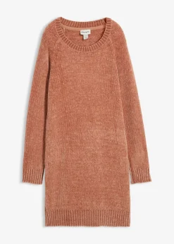bonprix bonprix Vestidos|Ropa De Punto>Vestido holgado de punto de chenilla Batido de chocolate