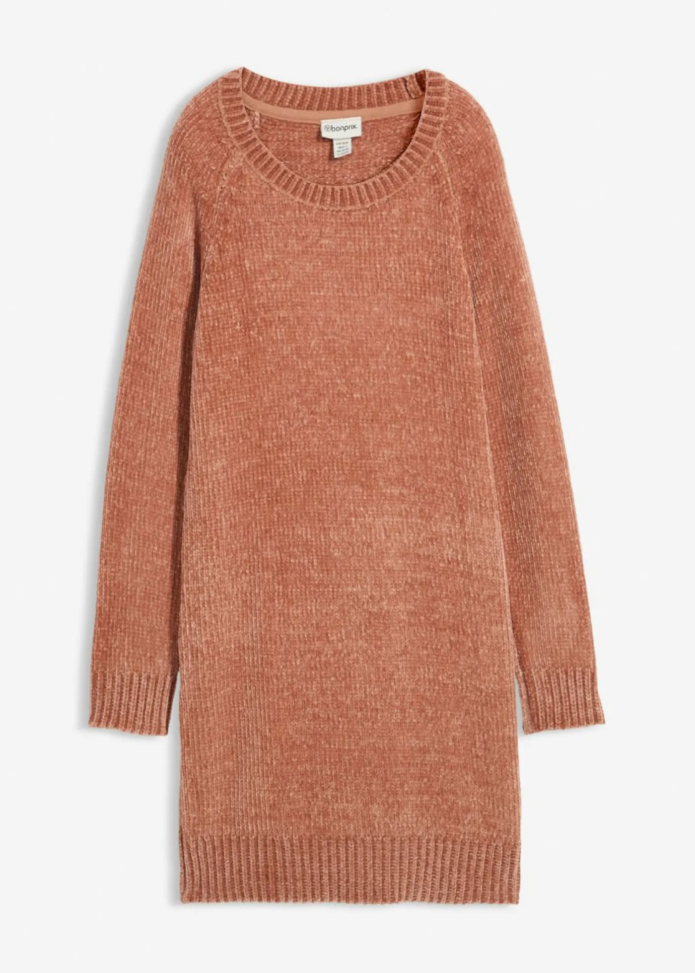 bonprix bonprix Vestidos|Ropa De Punto>Vestido holgado de punto de chenilla Batido de chocolate