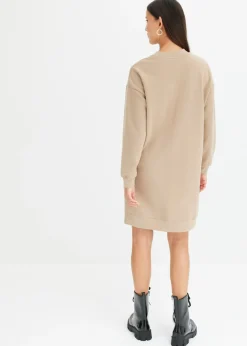 Mujer bonprix bonprix Vestido holgado tipo sudadera en suave mezcla de algodón