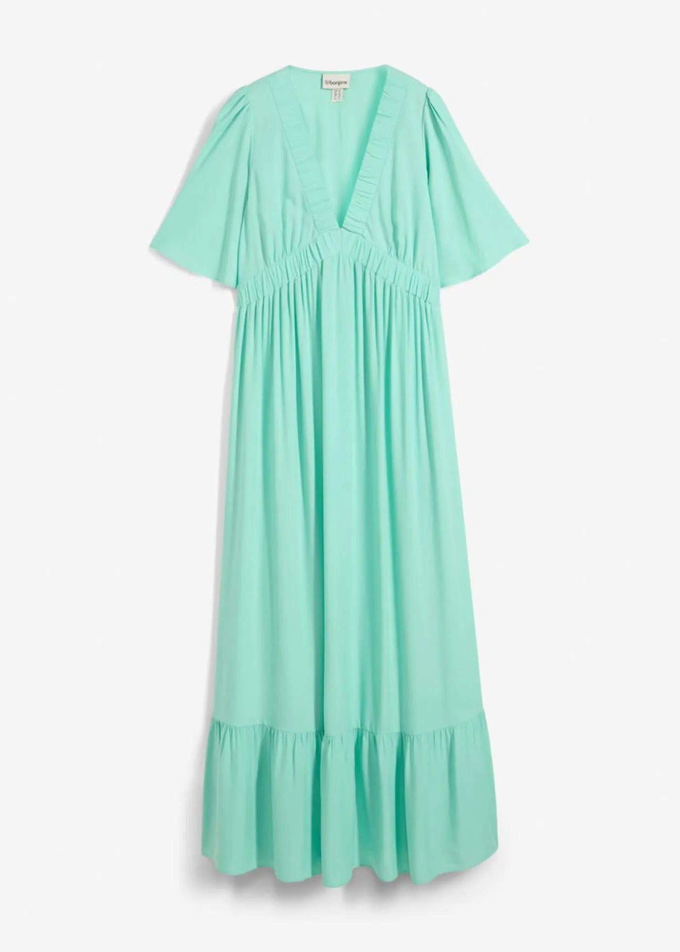 Mujer bonprix bonprix Vestido largo a capas de viscosa fluida