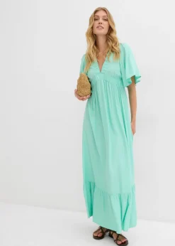 Mujer bonprix bonprix Vestido largo a capas de viscosa fluida