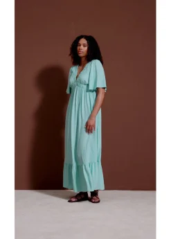 Mujer bonprix bonprix Vestido largo a capas de viscosa fluida