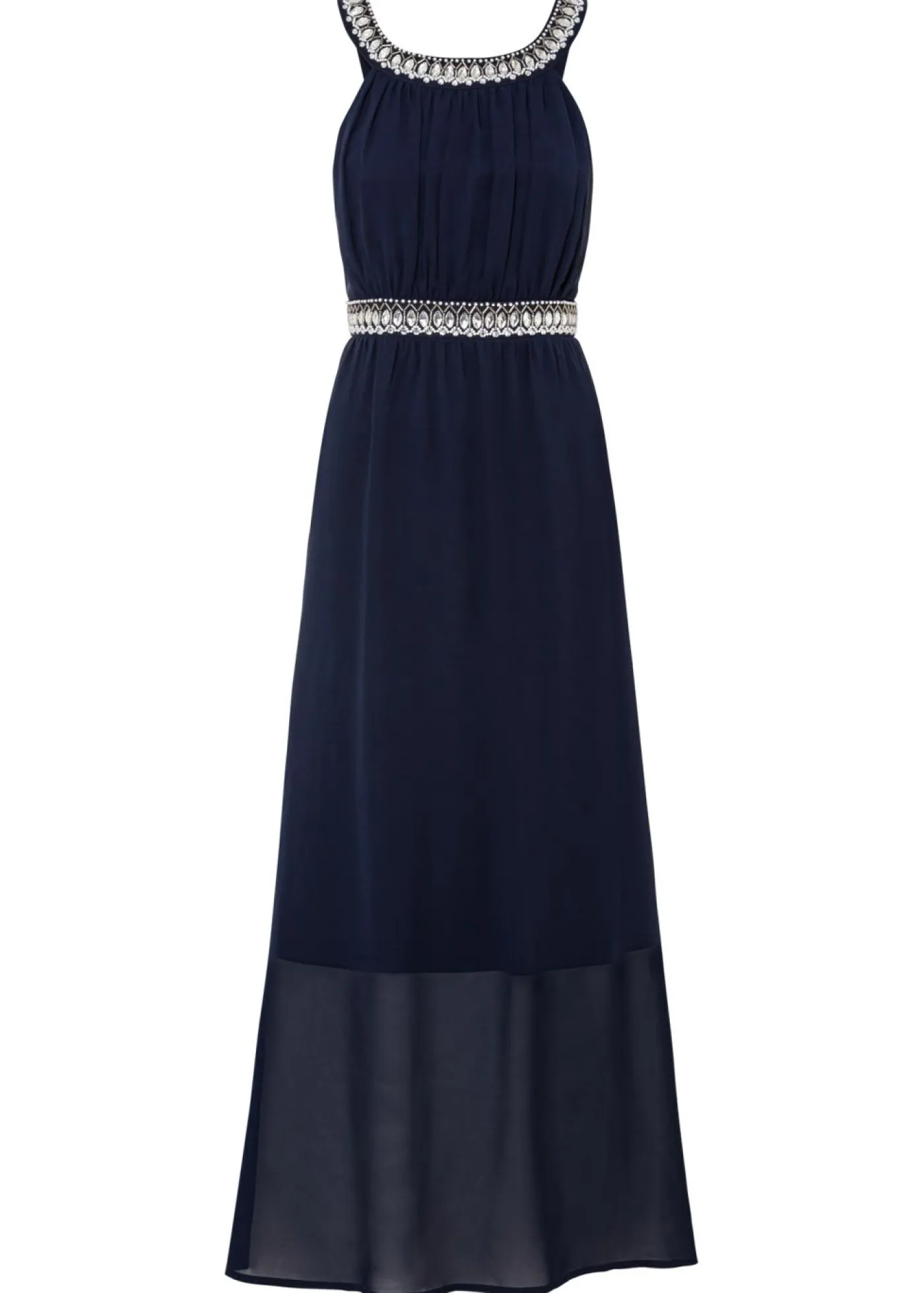 Mujer bonprix bonprix Vestido largo con aplicación de piedras brillantes