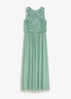 Mujer bonprix bonprix Vestido largo con bordado de lentejuelas