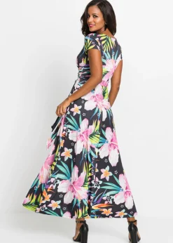 Mujer bonprix bonprix Vestido largo con diseño cruzado