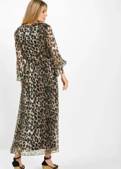 Mujer bonprix bonprix Vestido largo con estampado de leopardo