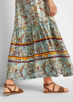 Mujer bonprix bonprix Vestido largo con estampado de cenefas