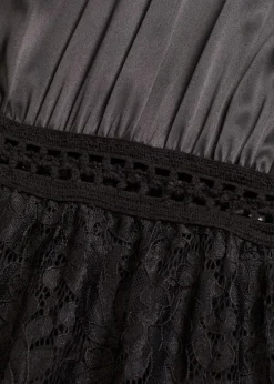 Mujer bonprix bonprix Vestido largo con falda de encaje