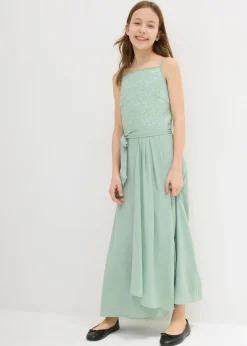 Niños bonprix bonprix Vestido largo con lentejuelas