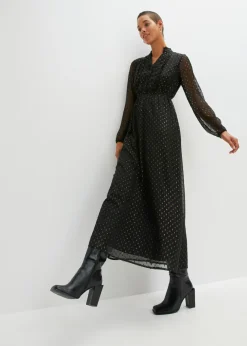 Mujer bonprix bonprix Vestido largo con piedras brillantes