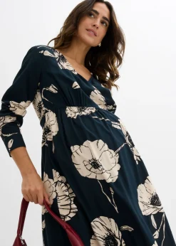 Mujer bonprix bonprix Vestido largo cruzado para durante y después del embarazo