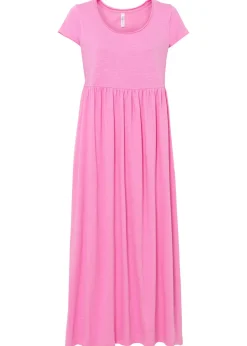 bonprix bonprix Vestidos>Vestido largo de algodón orgánico Rosa fucsia