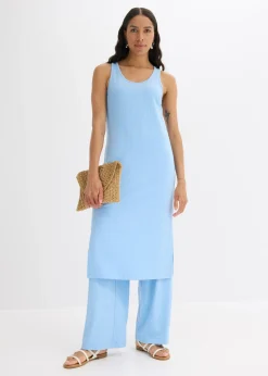 Mujer bonprix bonprix Vestido largo de canalé suave