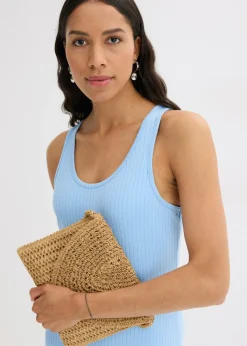 Mujer bonprix bonprix Vestido largo de canalé suave