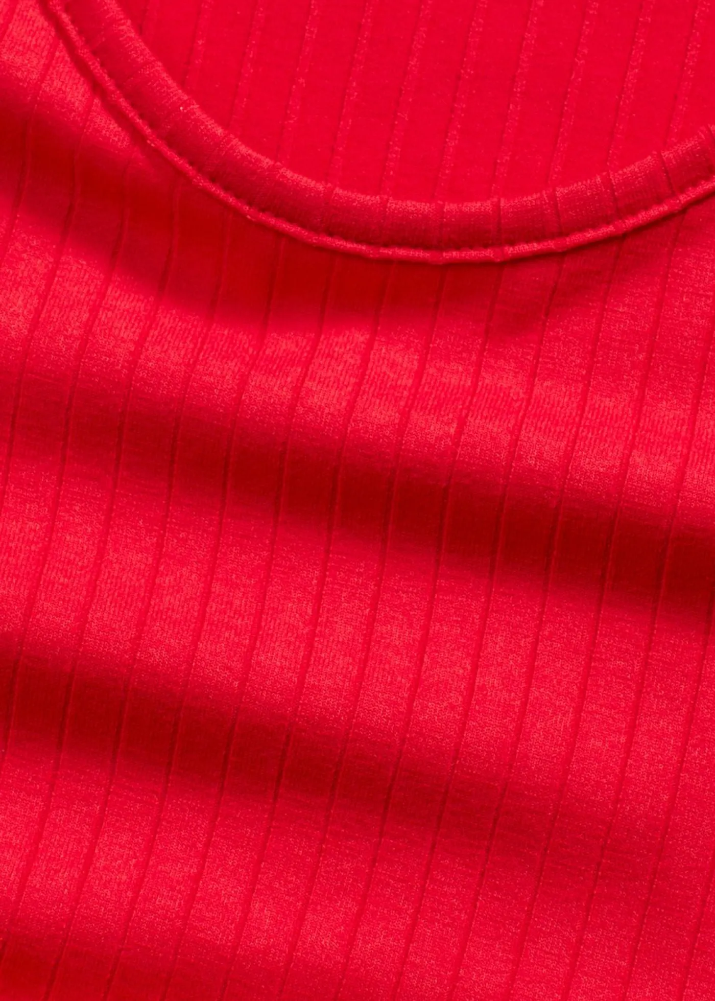 bonprix bonprix Vestidos>Vestido largo de canalé suave rojo intenso