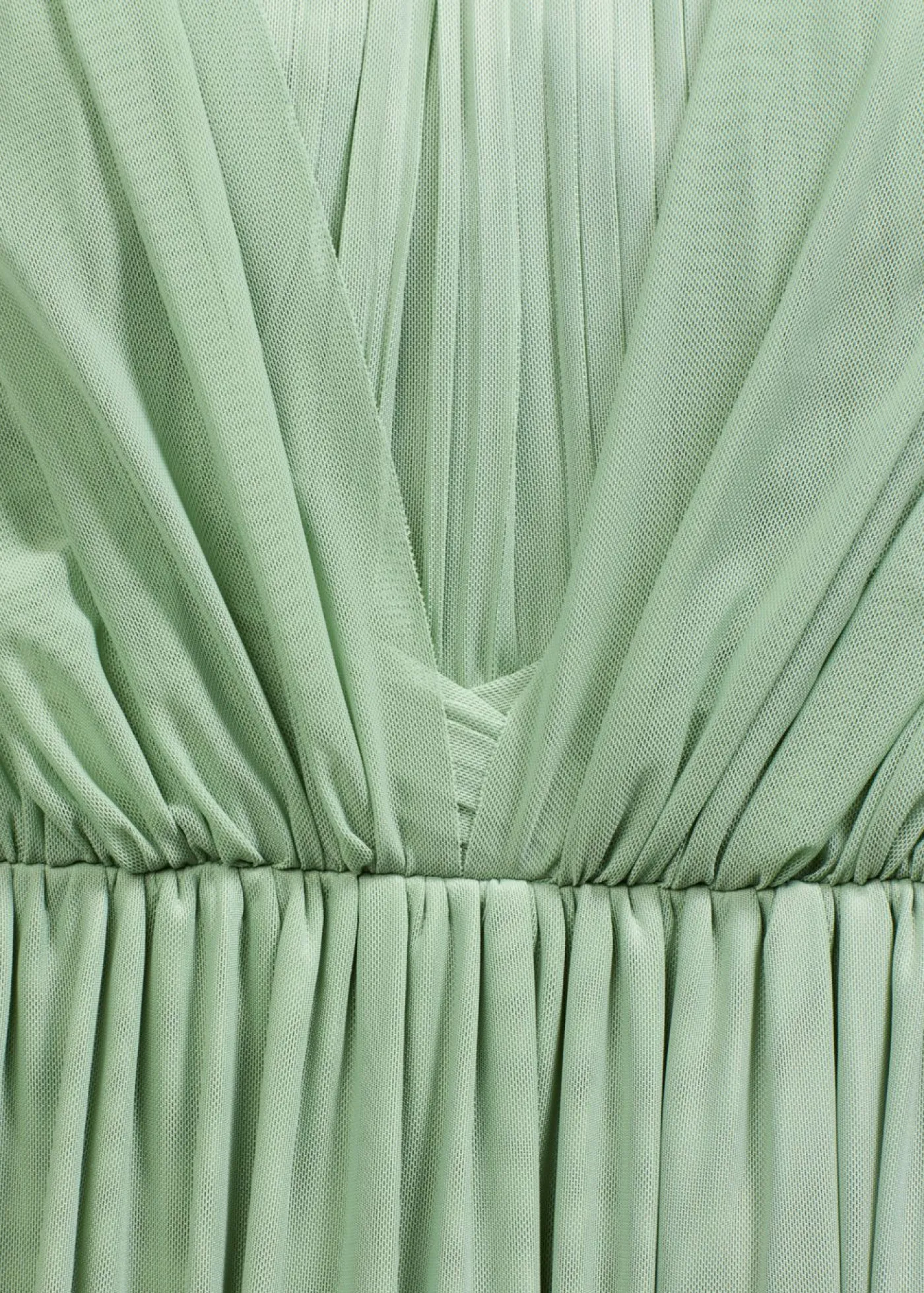 bonprix bonprix Vestidos|Ropa Elegante>Vestido largo de malla con diferentes variantes de uso Verde pastel