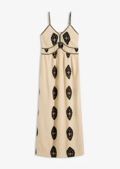 Mujer bonprix bonprix Vestido largo de mezcla de lino ligero