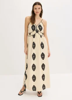 Mujer bonprix bonprix Vestido largo de mezcla de lino ligero