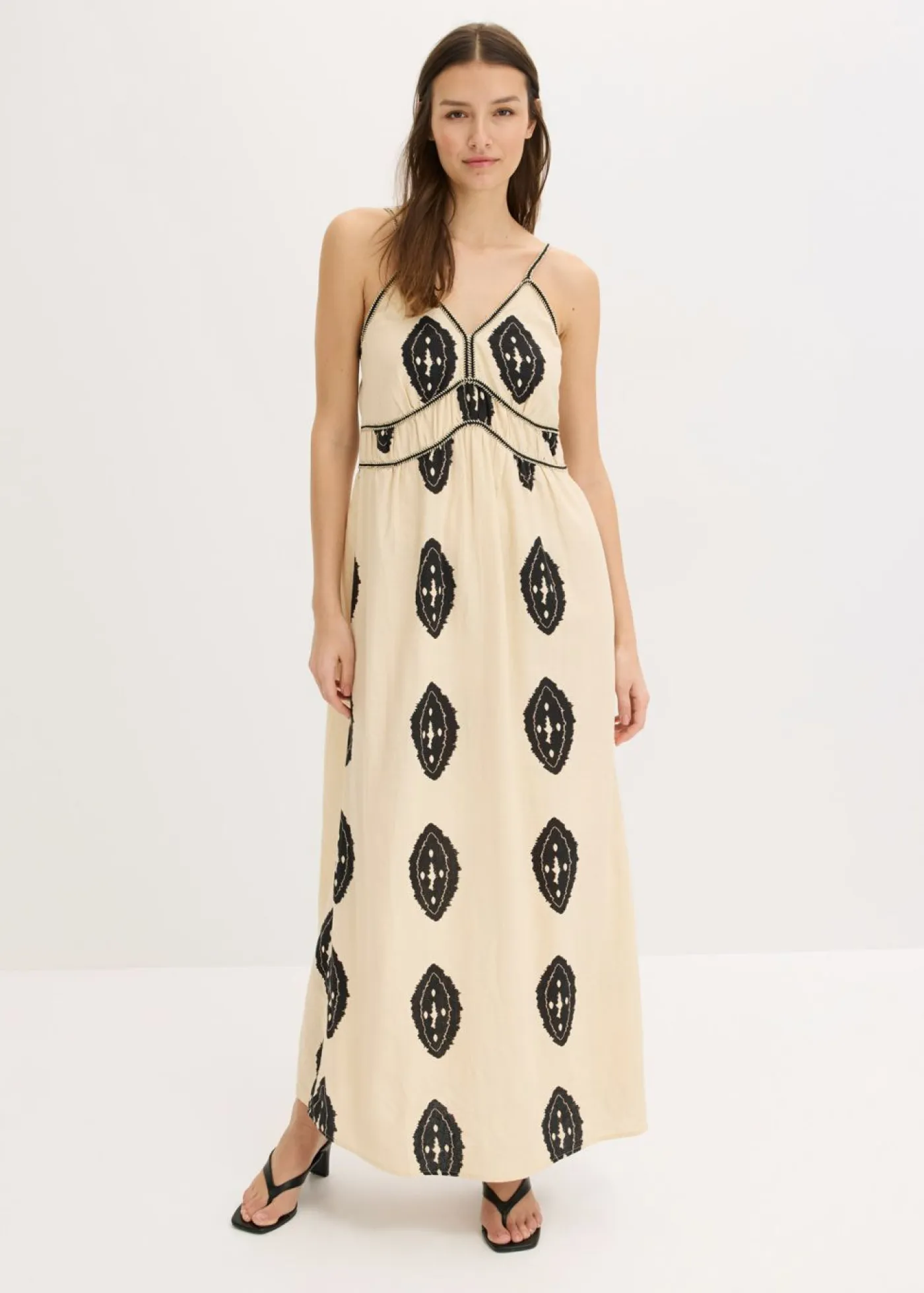 Mujer bonprix bonprix Vestido largo de mezcla de lino ligero