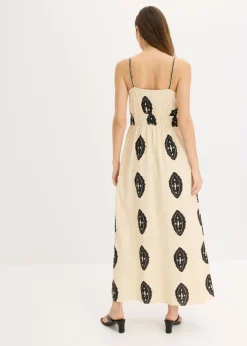 Mujer bonprix bonprix Vestido largo de mezcla de lino ligero