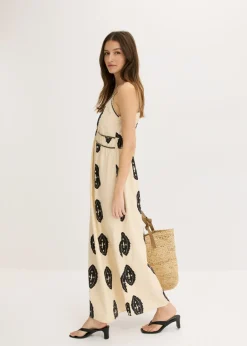 Mujer bonprix bonprix Vestido largo de mezcla de lino ligero